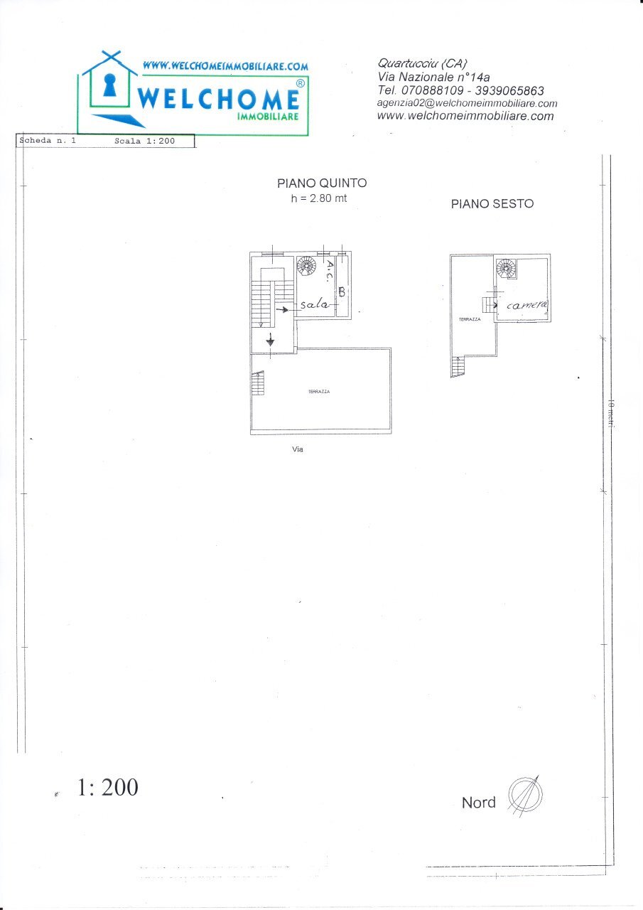 Planimetria 1 200.jpg - Bilocale Cagliari - planimetria 1