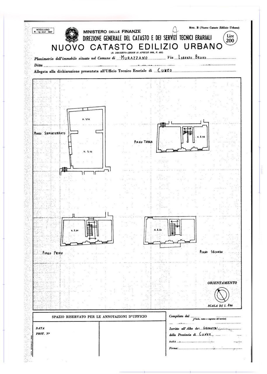 Planimetria-web-1.jpg - Portion of a house Via Lorenzo Bruno 911, Murazzano - floor plans 1