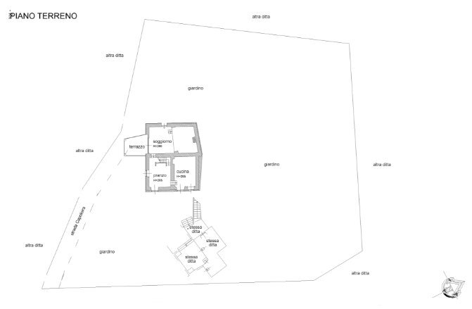 Baita Via Capoloira, 27, Barge - planimetria 1