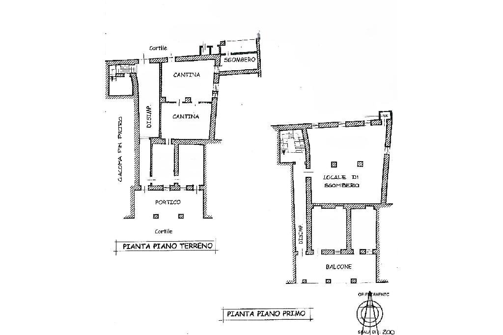 Rustic Via delle Scuole, Castellamonte - floor plans 1