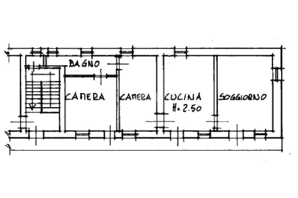 Quadrilocale Via Nazario Sauro, Bibiana - planimetria 1