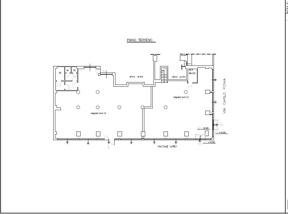 Shop corso Indipendenza, Milano - floor plans 1