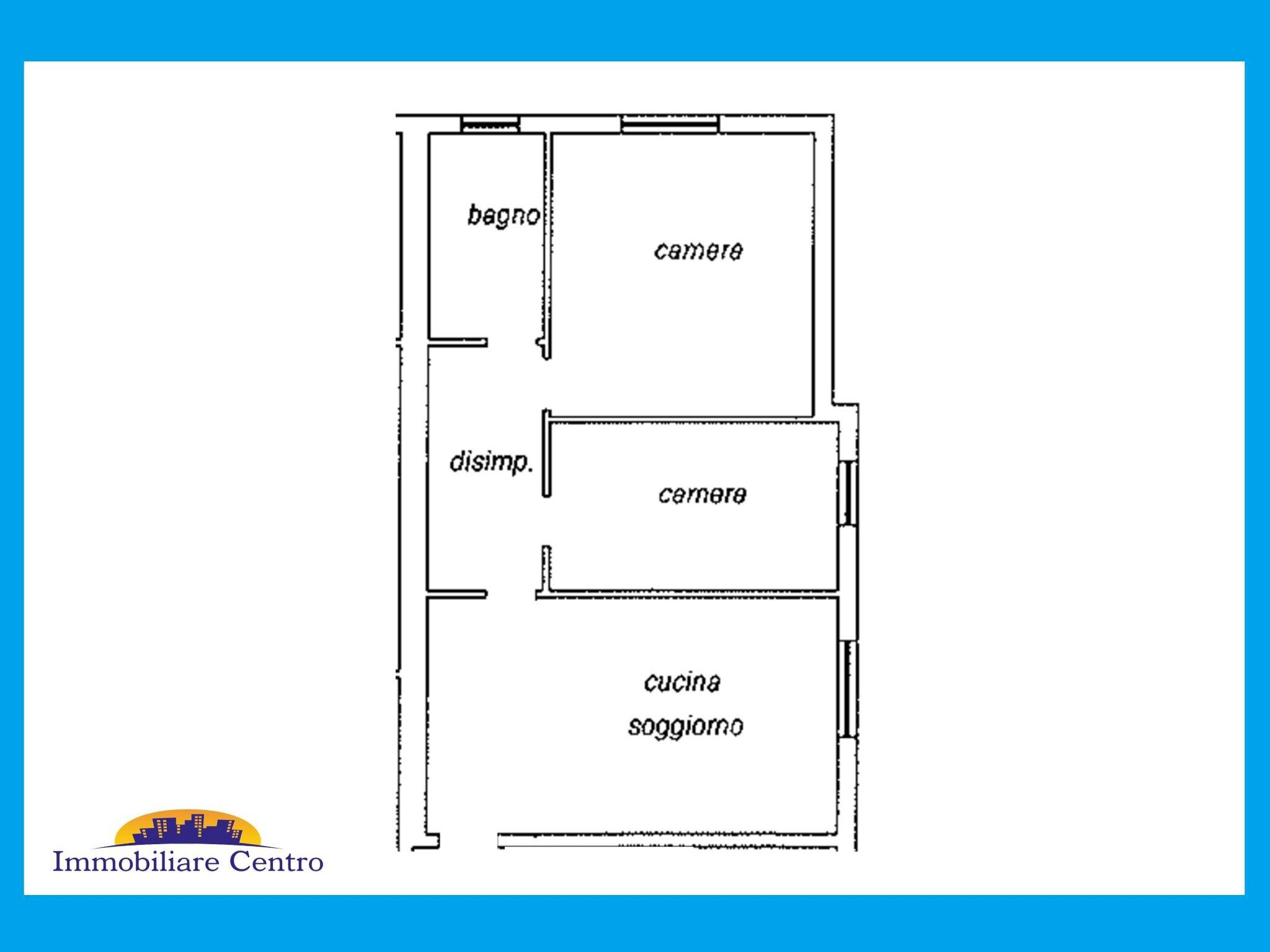 Three-room apartment piazza 4 Novembre, 10, Povegliano Veronese - floor plans 1