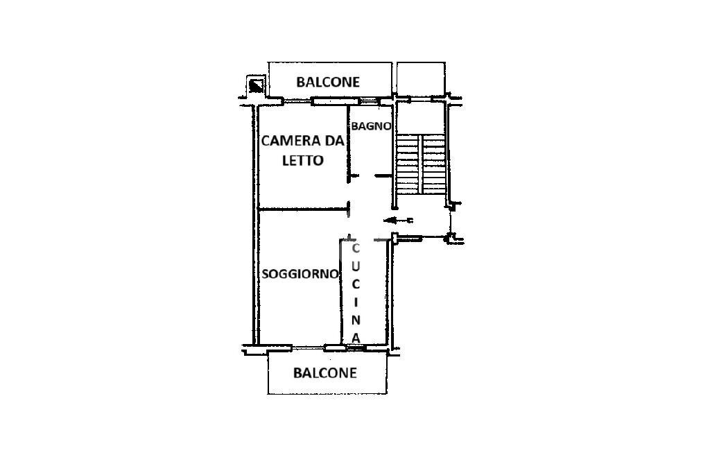 Three-room apartment Via Provinciale, Envie - floor plans 1