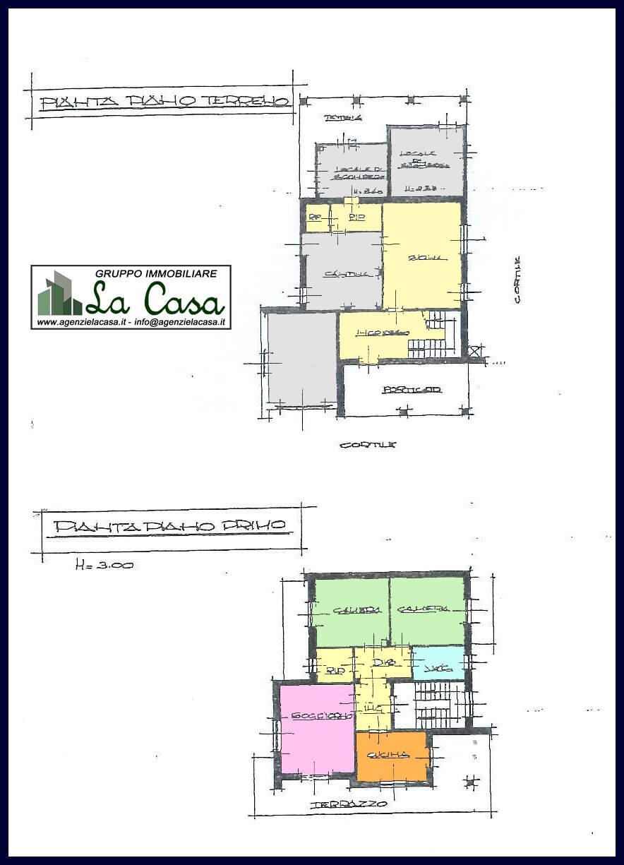 plan - Villa Collina San Defendente, 17, Ferrere - planimetria 1