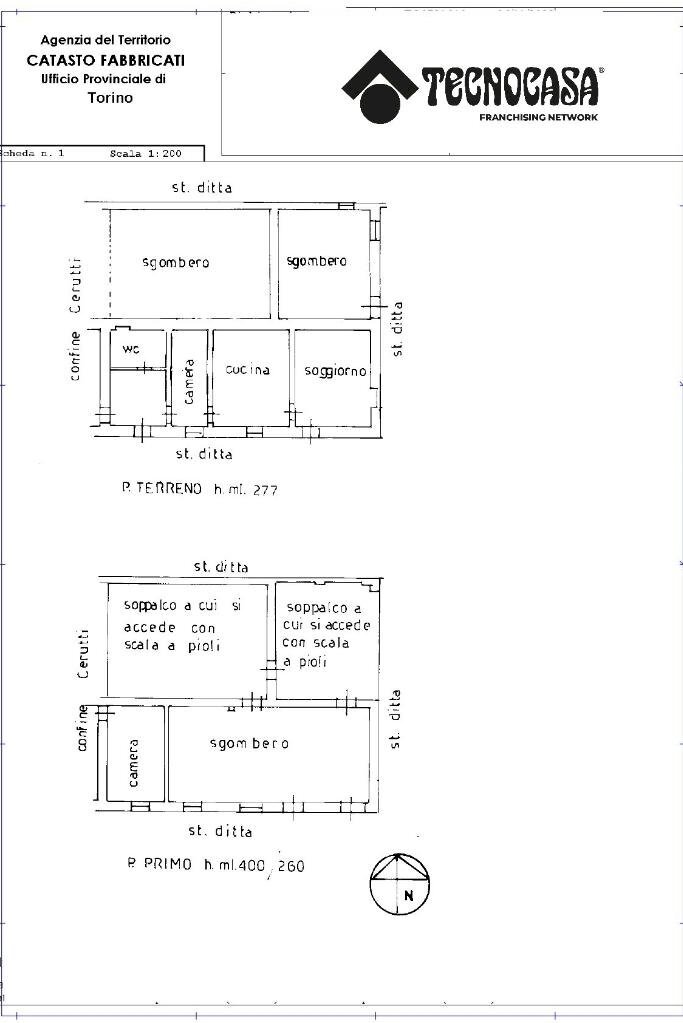 Independent house Strada Val Pallera, Castiglione Torinese - floor plans 1
