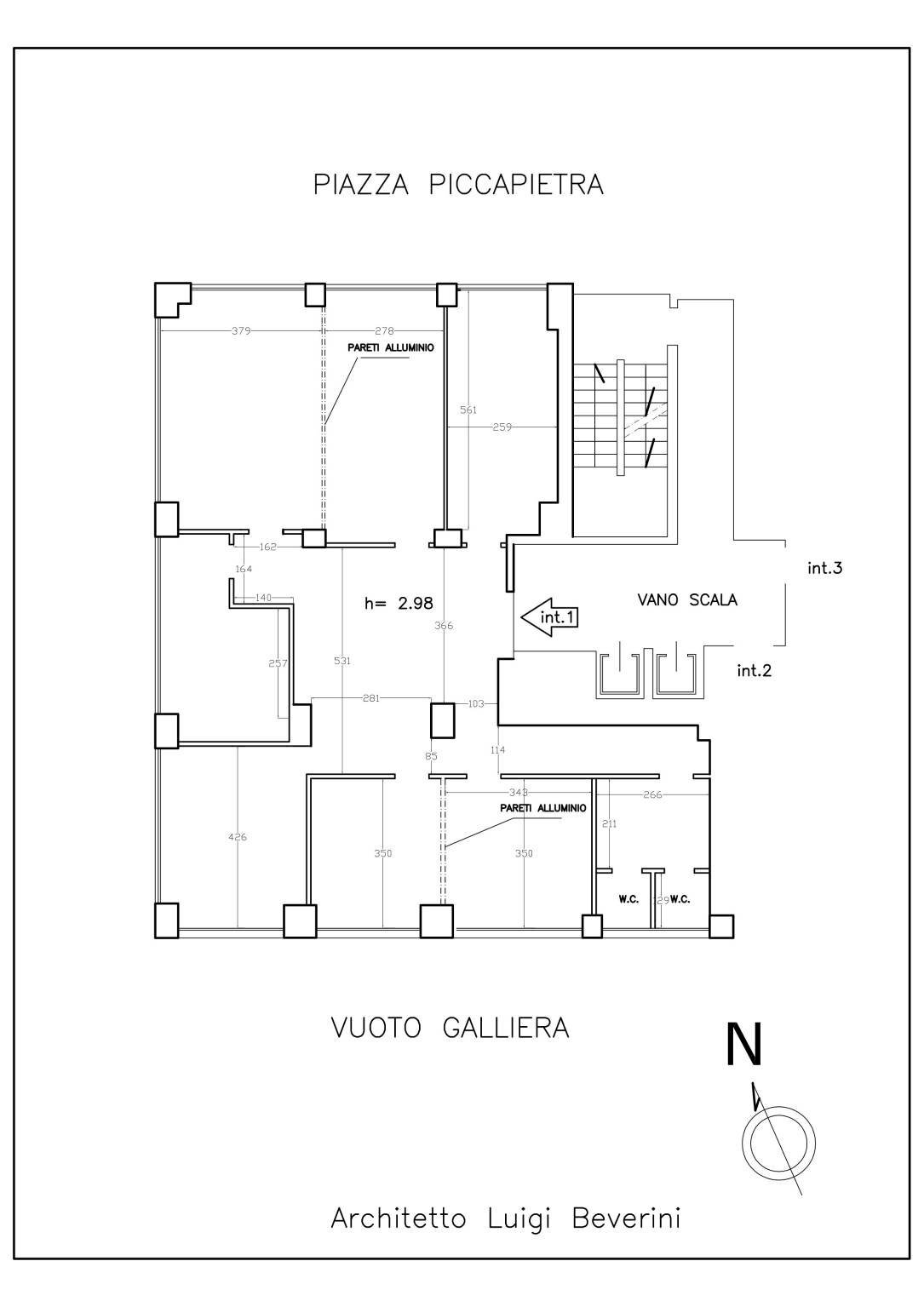 Ufficio piazza Piccapietra, 83, Genova - planimetria 1