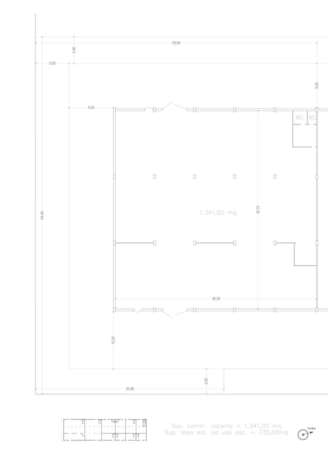 Capannone viale Cremona, 334, Pavia - planimetria 1