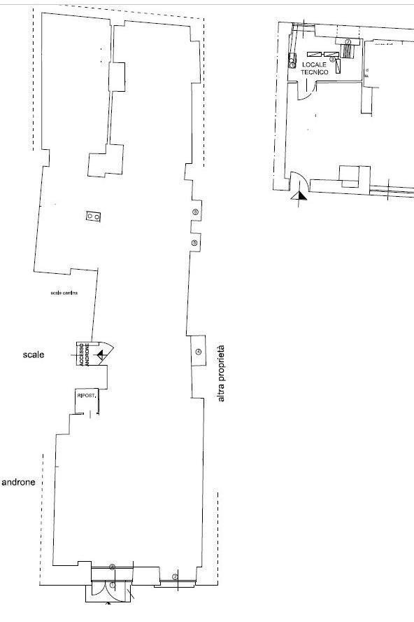 Negozio via Ferrara, 17, Alessandria - planimetria 1