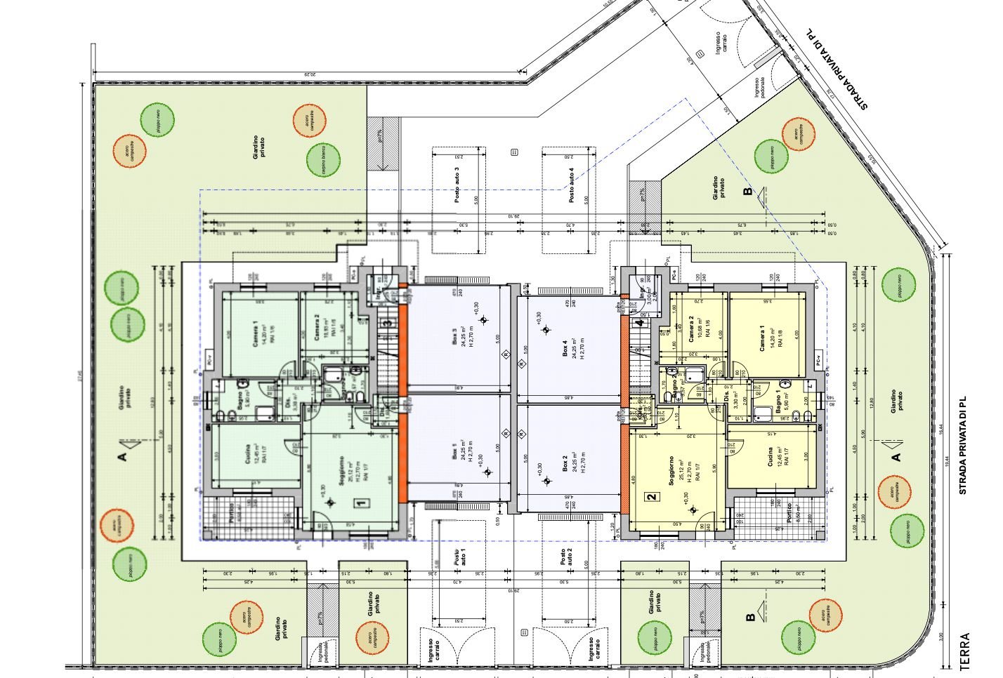 Villa via Alessandro Manzoni, 10, Cassano d'Adda - floor plans 1