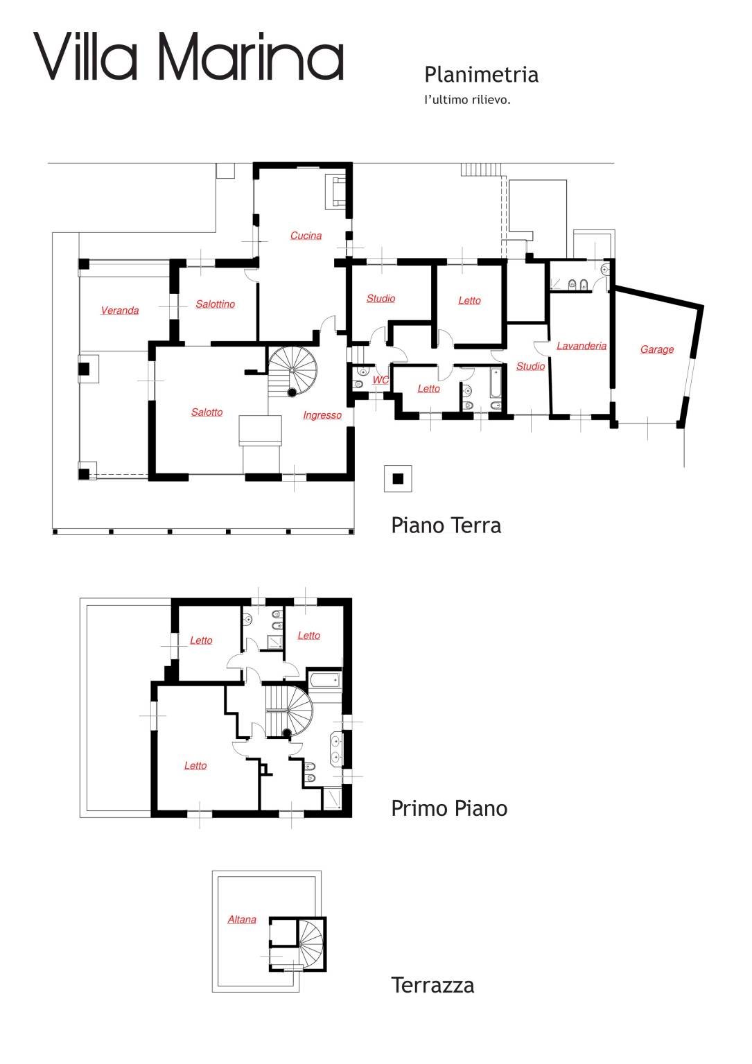 Villa via Don Luigi Sturzo, 6, Loiri Porto San Paolo - planimetria 1