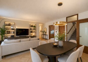 rendering soggiorno - Villa a Schiera Via E. Toti 6, Laveno-Mombello - foto 2