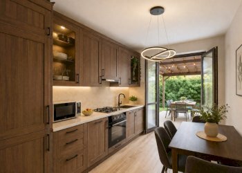 rendering cucina - Villa a Schiera Via E. Toti 6, Laveno-Mombello - foto 3