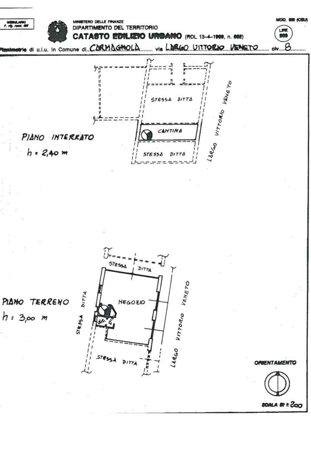 Cafeteria - Cold Bar largo Vittorio Veneto, 8, Carmagnola - floor plans 1