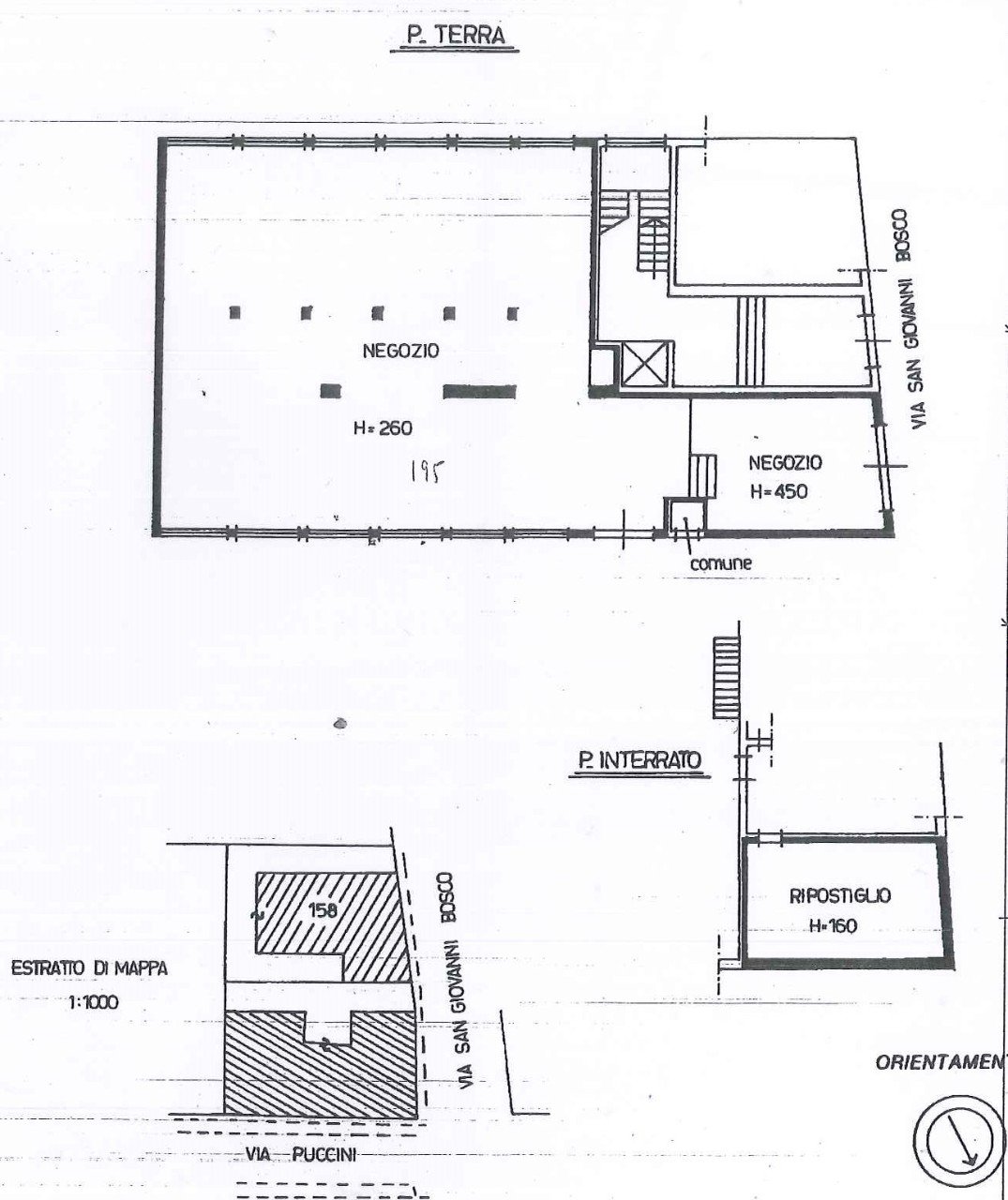 Negozio Modena - planimetria 1