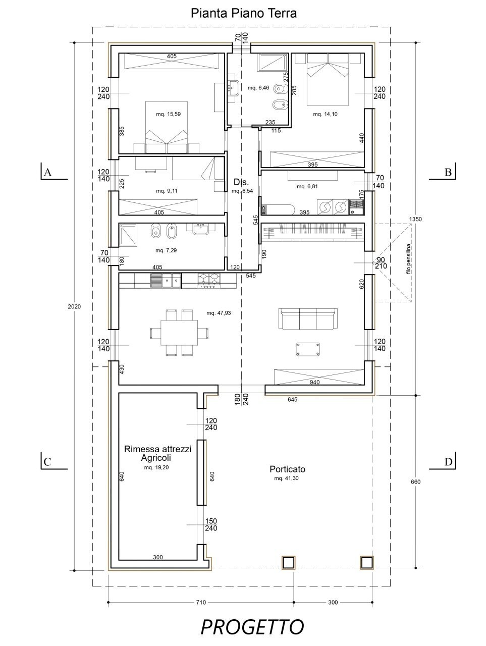 planimetria - Villa Rosciano - planimetria 1