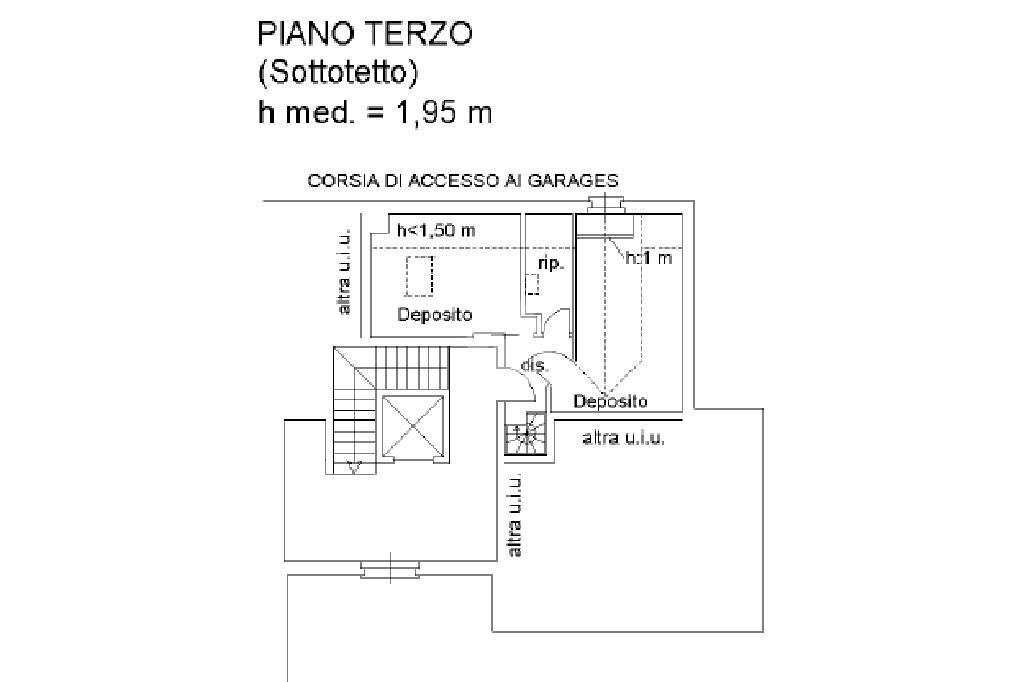 Four-room apartment Via Tiziano, Leini - floor plans 1