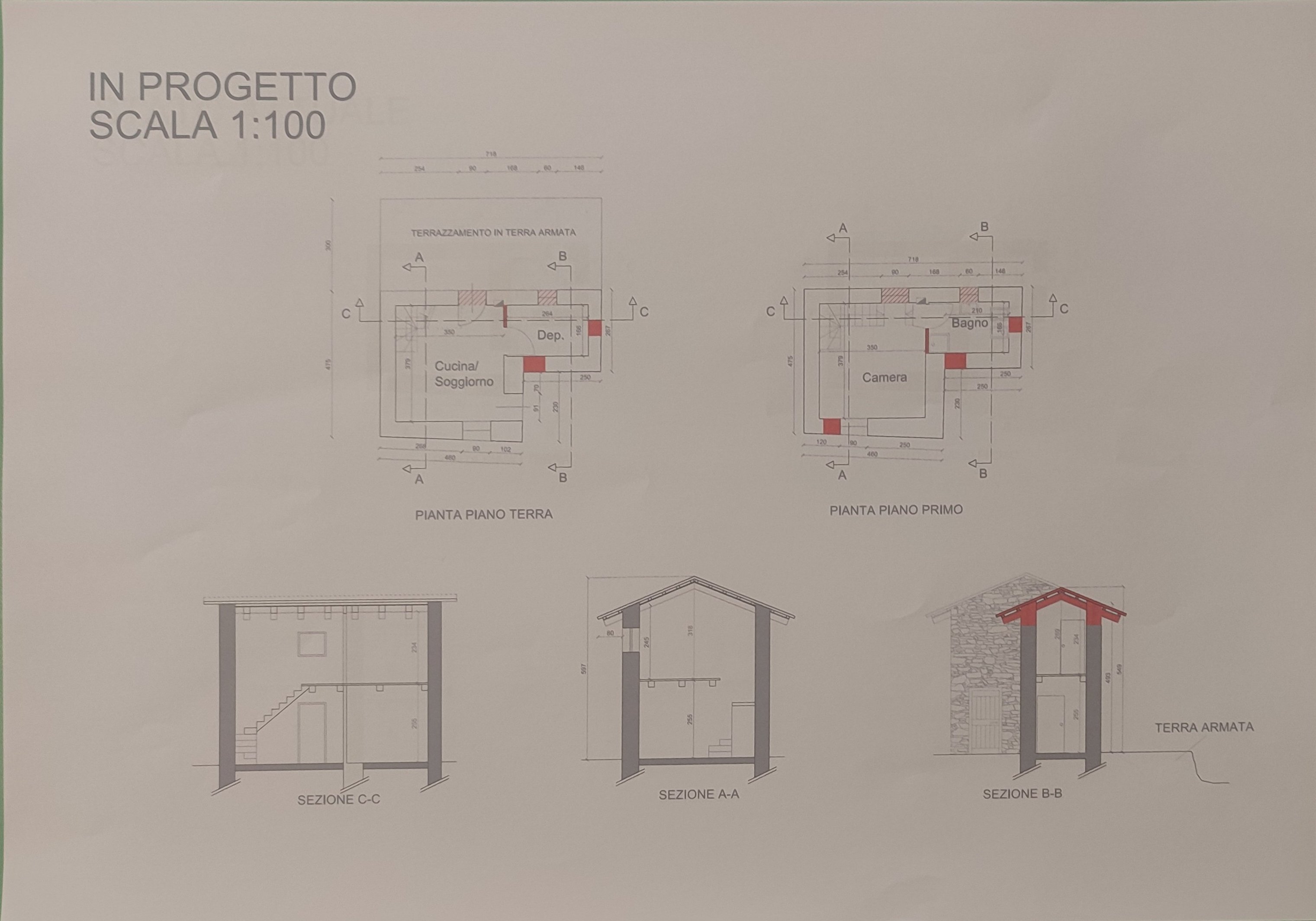 Rustic BRICH DEL RE, Paesana - floor plans 1