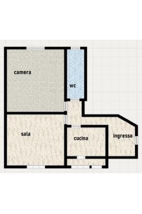 Bilocale via Roma, 24, San Giorgio su Legnano - planimetria 1