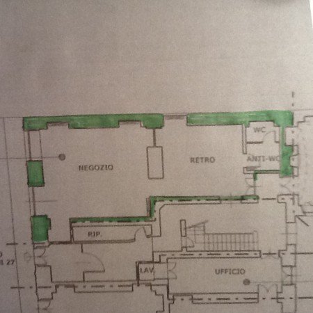 Negozio via Alessandro Manzoni, 27, Torino (zona Centro) - planimetria 1