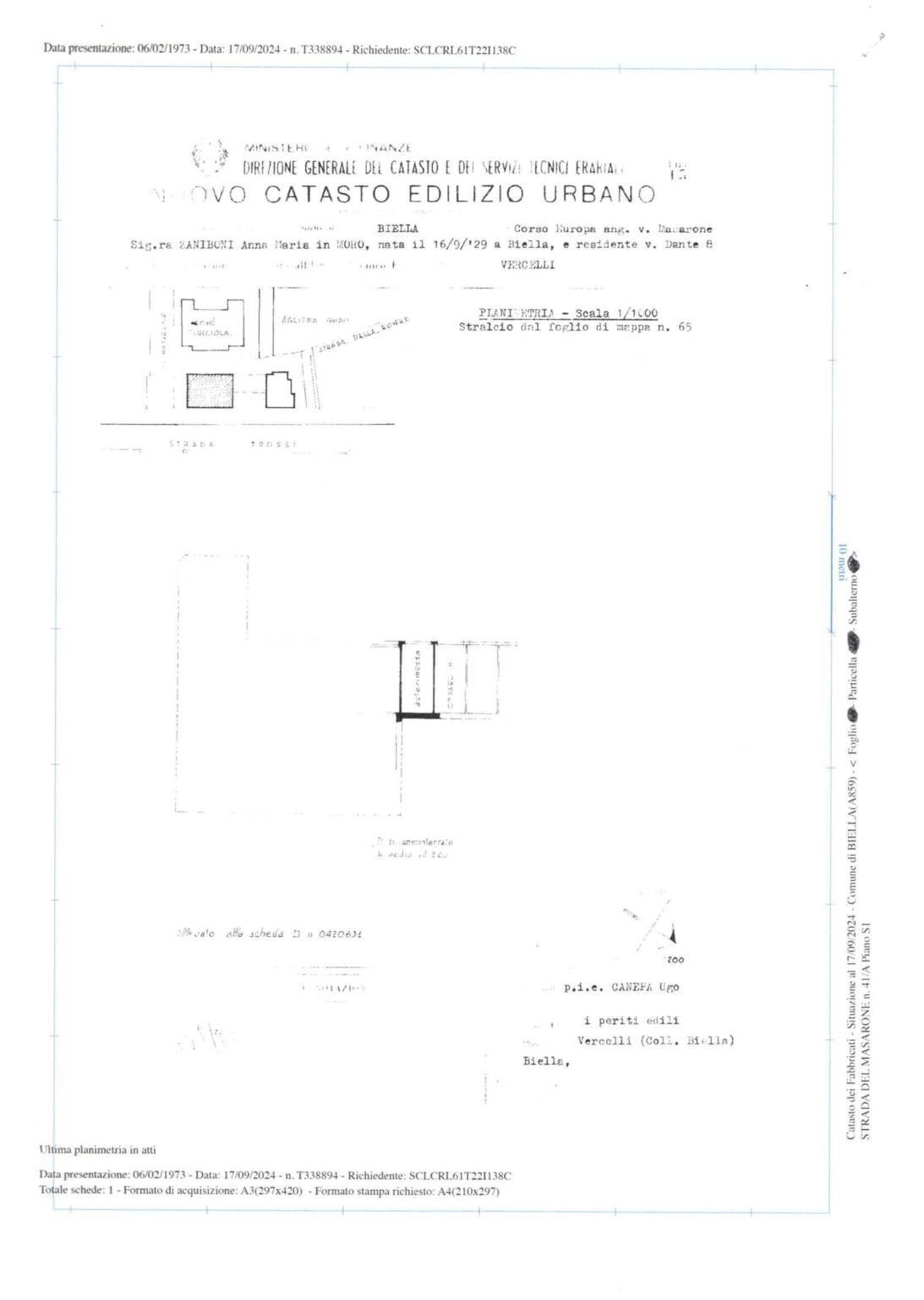 Four-room apartment corso Europa, 12, Biella - floor plans 1