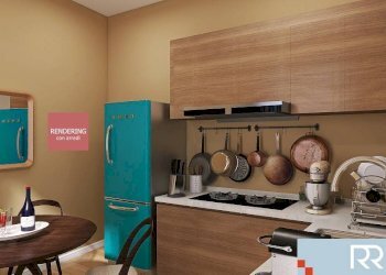 Cucina (rendering) - Three-room apartment via San Martino, 17, Moncalieri - photo 7