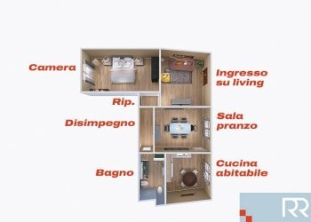 Planimetria - Three-room apartment via San Martino, 17, Moncalieri - photo 26