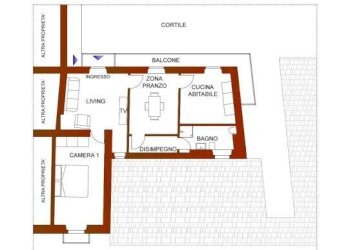 Planimetria - Three-room apartment via San Martino, 17, Moncalieri - photo 31