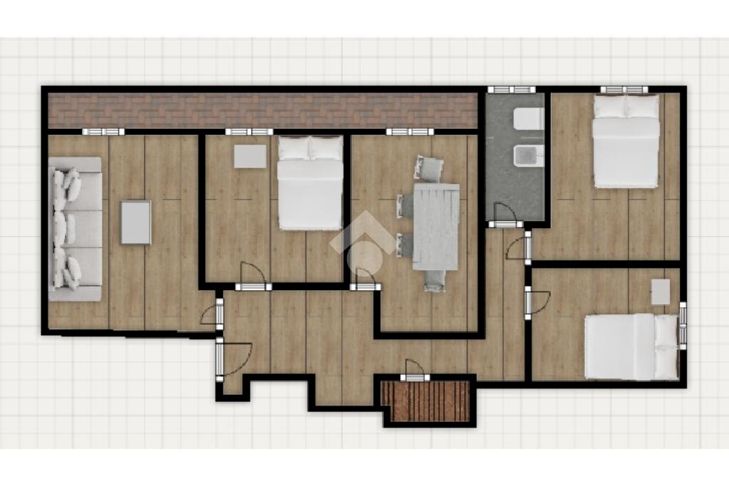 Appartamento Piazza Silvio Arrivabene, Genova (zona Sestri Ponente) - planimetria 1