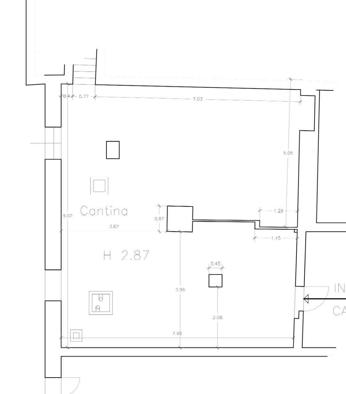 Cellar / Attic Bologna - floor plans 1