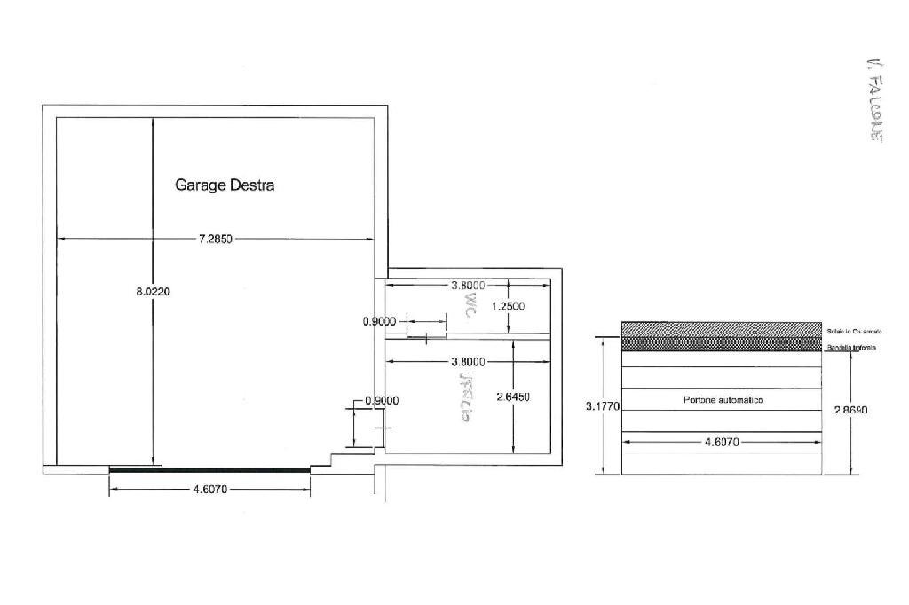 Box Via Falcone, Pianezza - floor plans 1