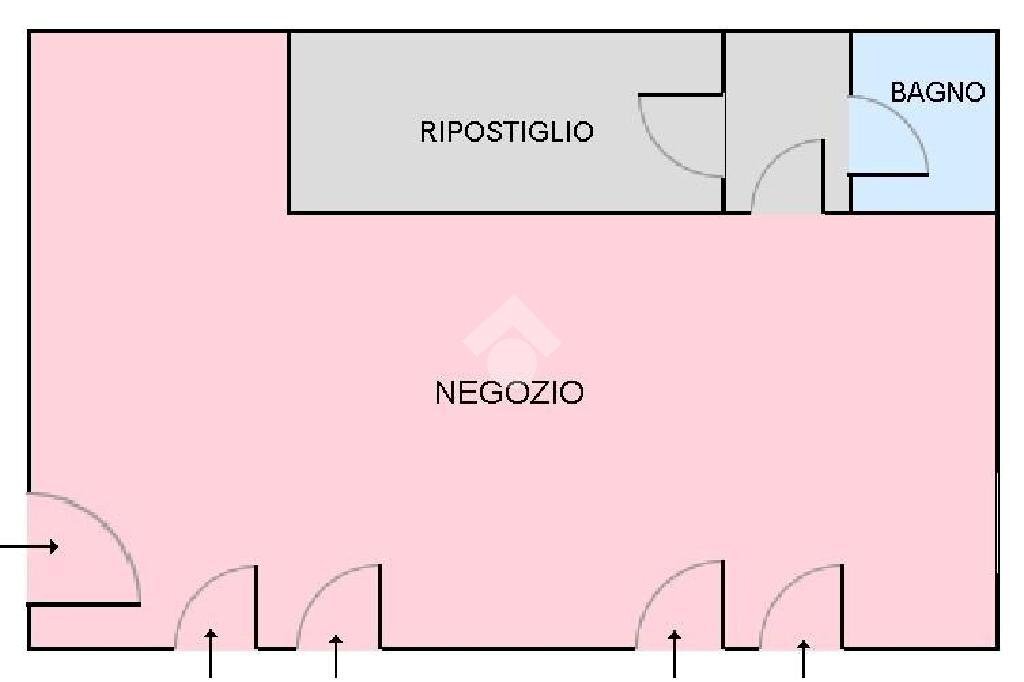 Shop Via Fanin 2, Budrio - floor plans 1