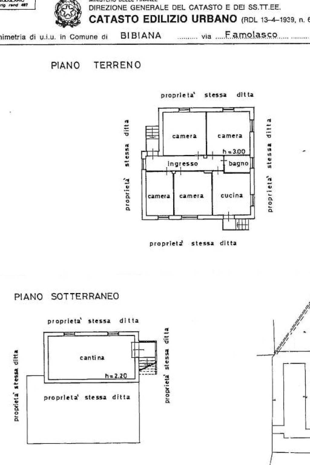 Villa via Famolasco, 3, Bibiana - planimetria 1
