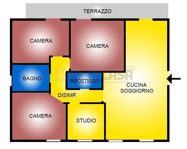 Retecasa_Valdagno - Planimetria - Appartamento Valdagno - planimetria 1
