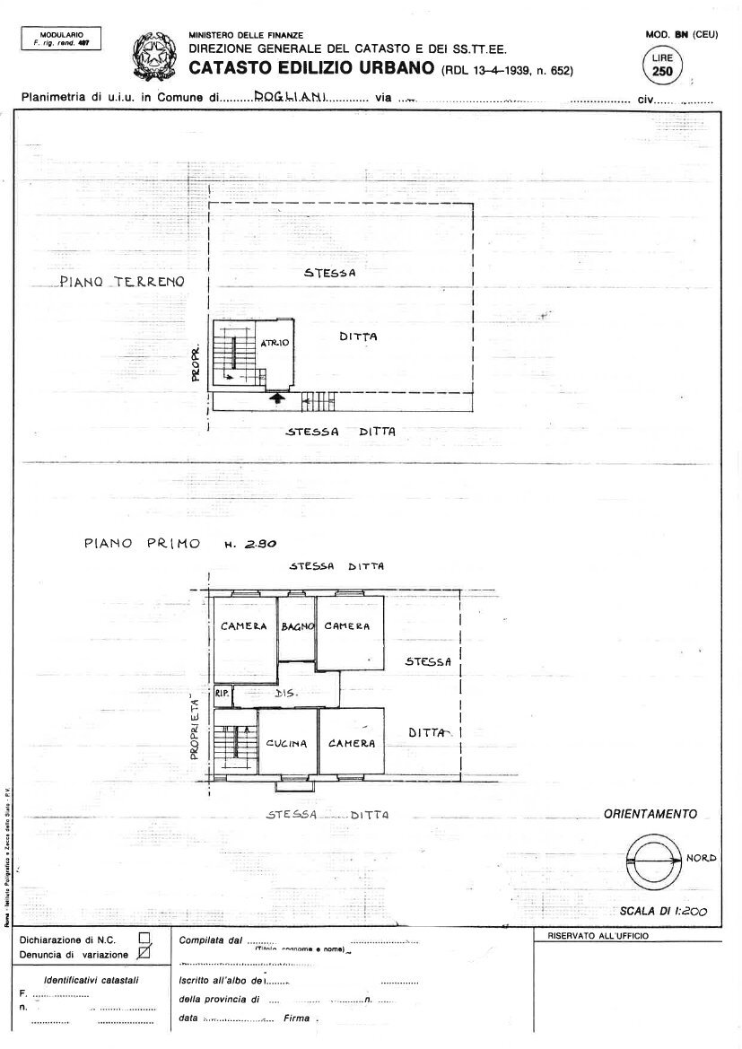 Planimetria-Web1.jpg - Portion of a house Borgata Biarella 21, Dogliani - floor plans 1