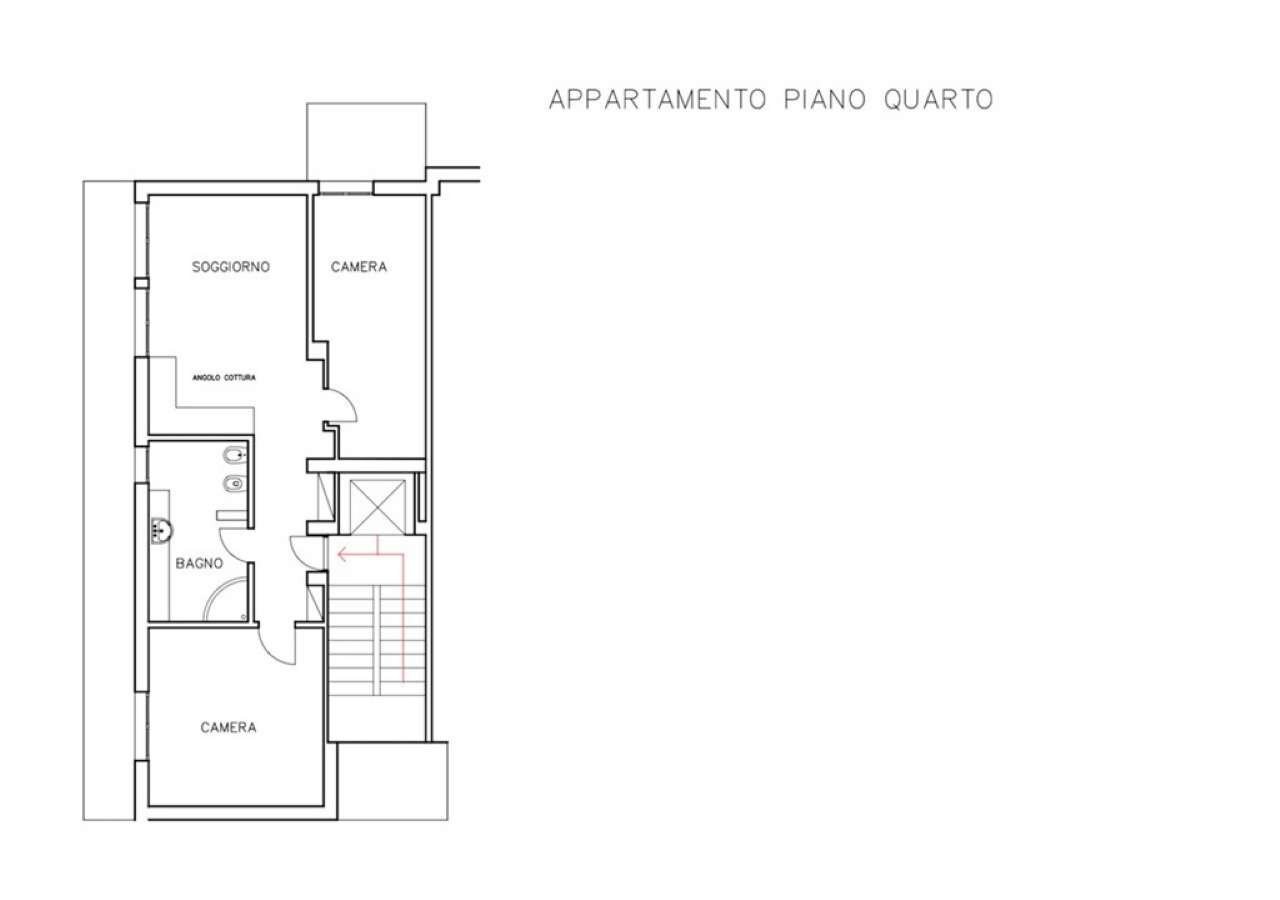 Planimetria - Three-room apartment via Betti, Rapallo - floor plans 1