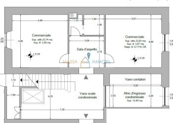 piano terra lato nord.jpg - Locale Commerciale Via Verdi 12, Carrara - foto 8