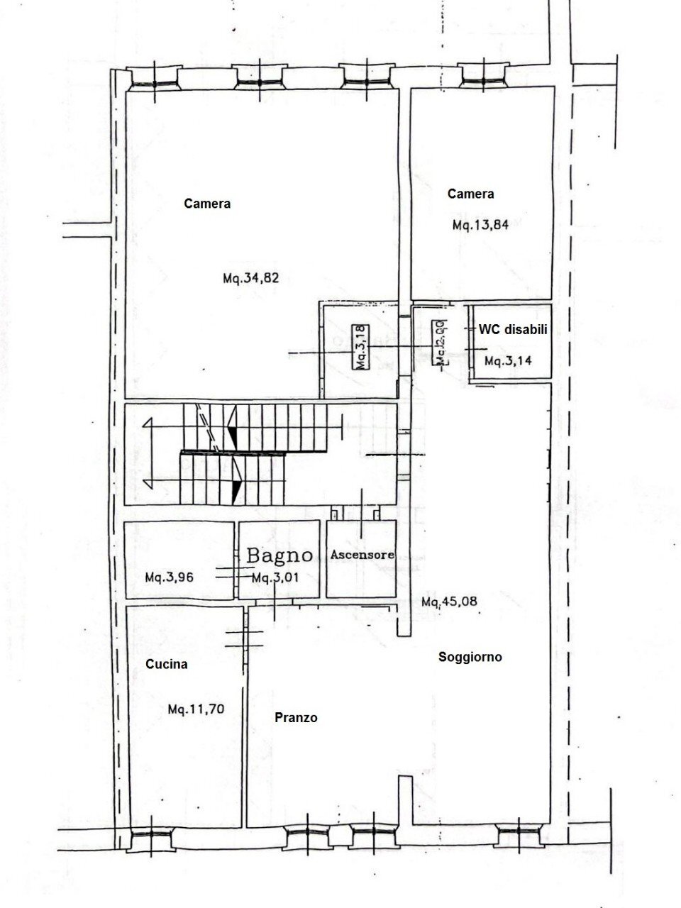 Apartment Massa Lombarda - floor plans 1