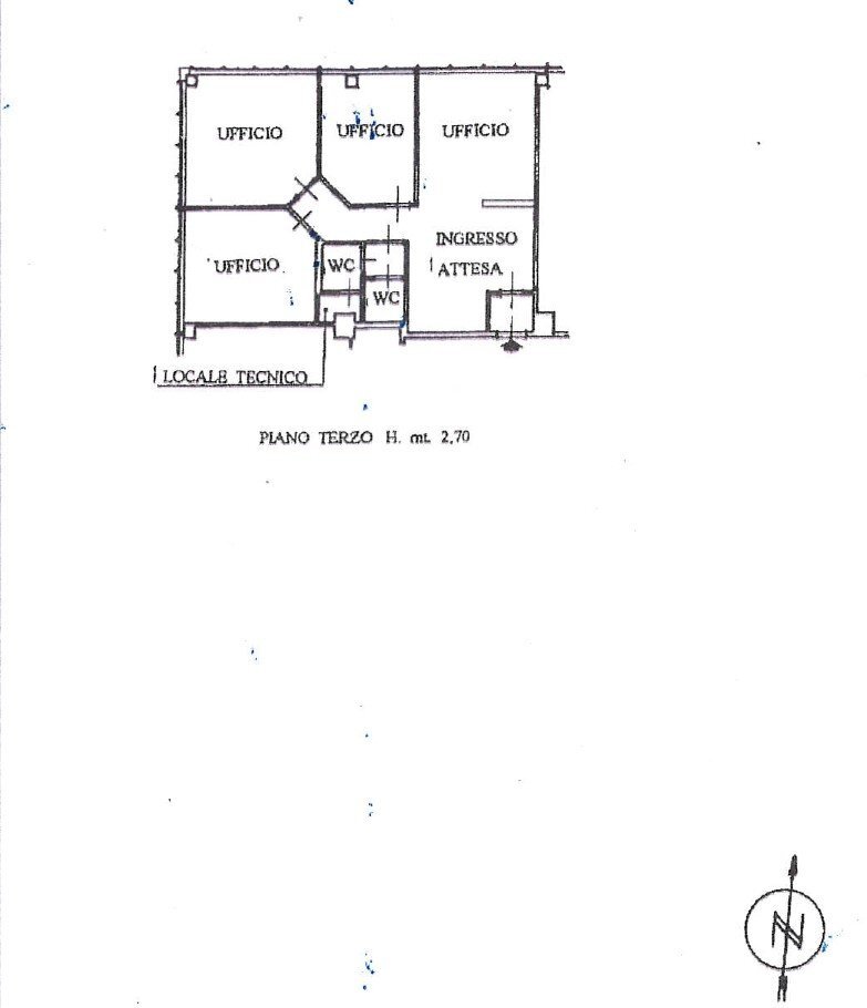 Shared office / study regione Borgnalle, 12, Aosta - floor plans 1