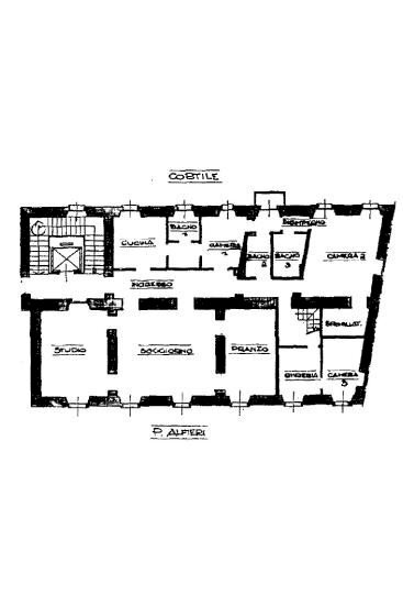 Apartment piazza Vittorio Alfieri, 11, Asti - floor plans 1