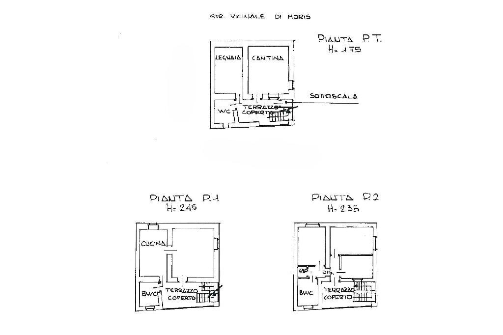 Casa semi indipendente Via Zerbini, Castelnuovo Nigra - planimetria 1