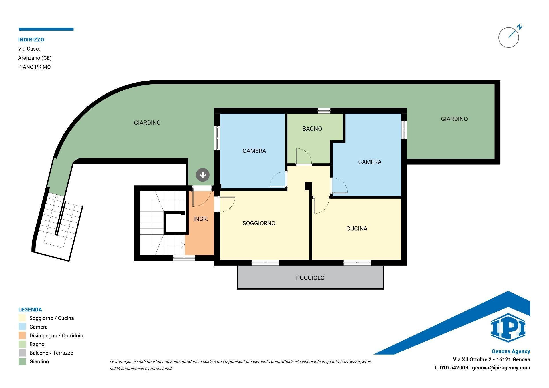 Villa Via Gasca, Arenzano - planimetria 1