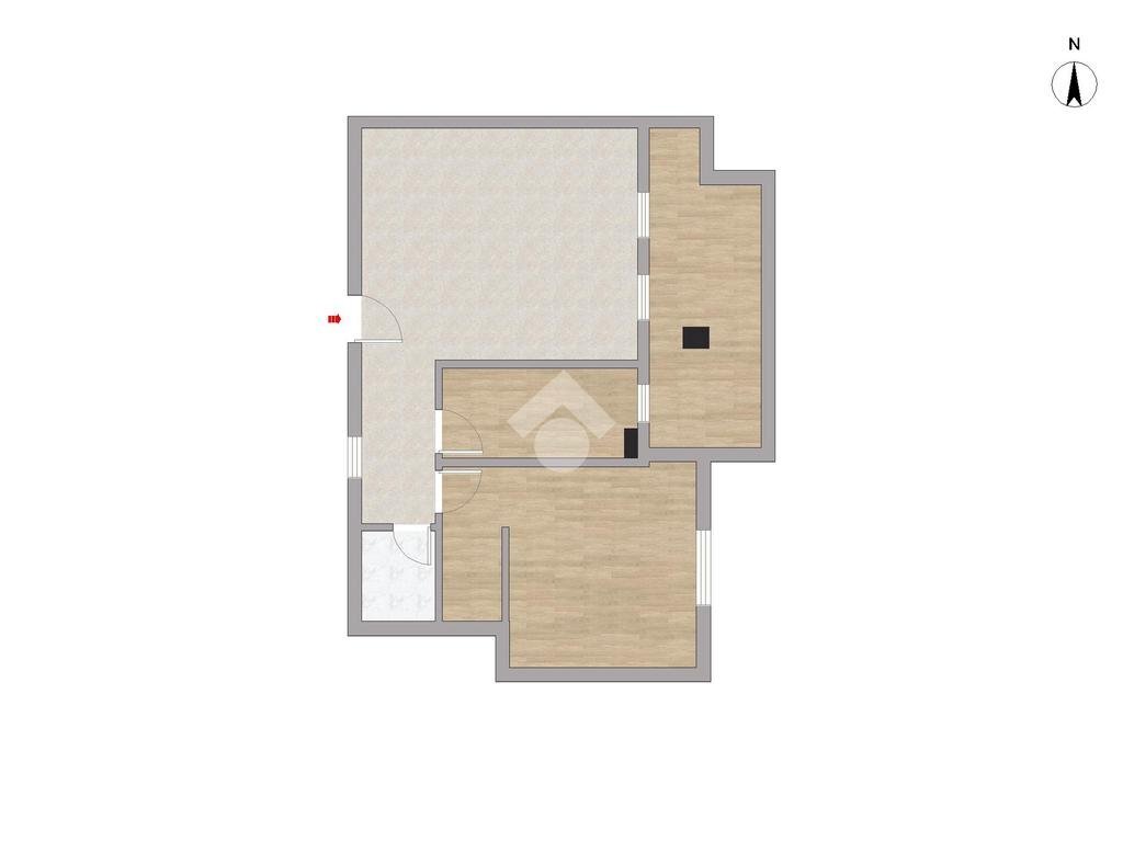 Bilocale Via Premi Nobel, Cervignano d'Adda - planimetria 1