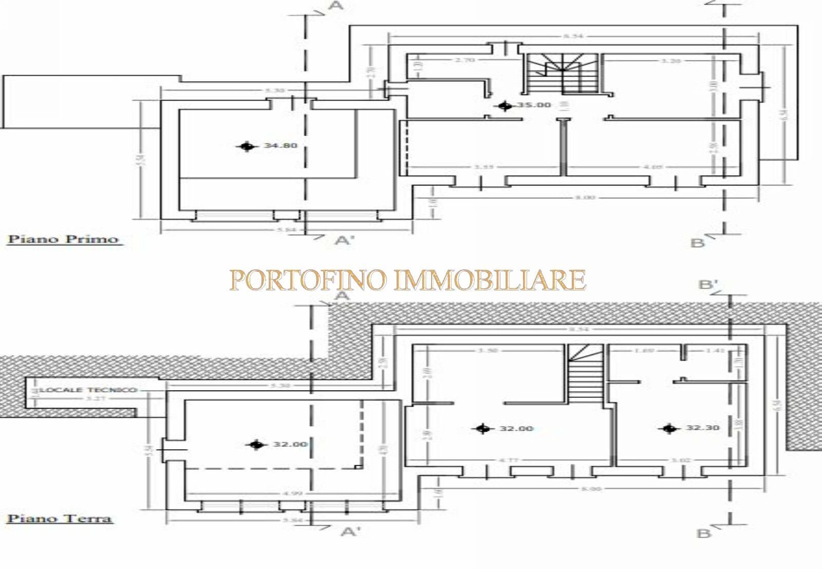 Villa piazza 27 Dicembre, Zoagli - floor plans 1