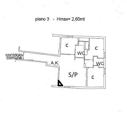 Quadrilocale via dei Cerri, Rieti - planimetria 1