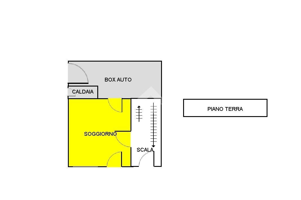 Semi-detached house Via delle Vigne, Vauda Canavese - floor plans 1