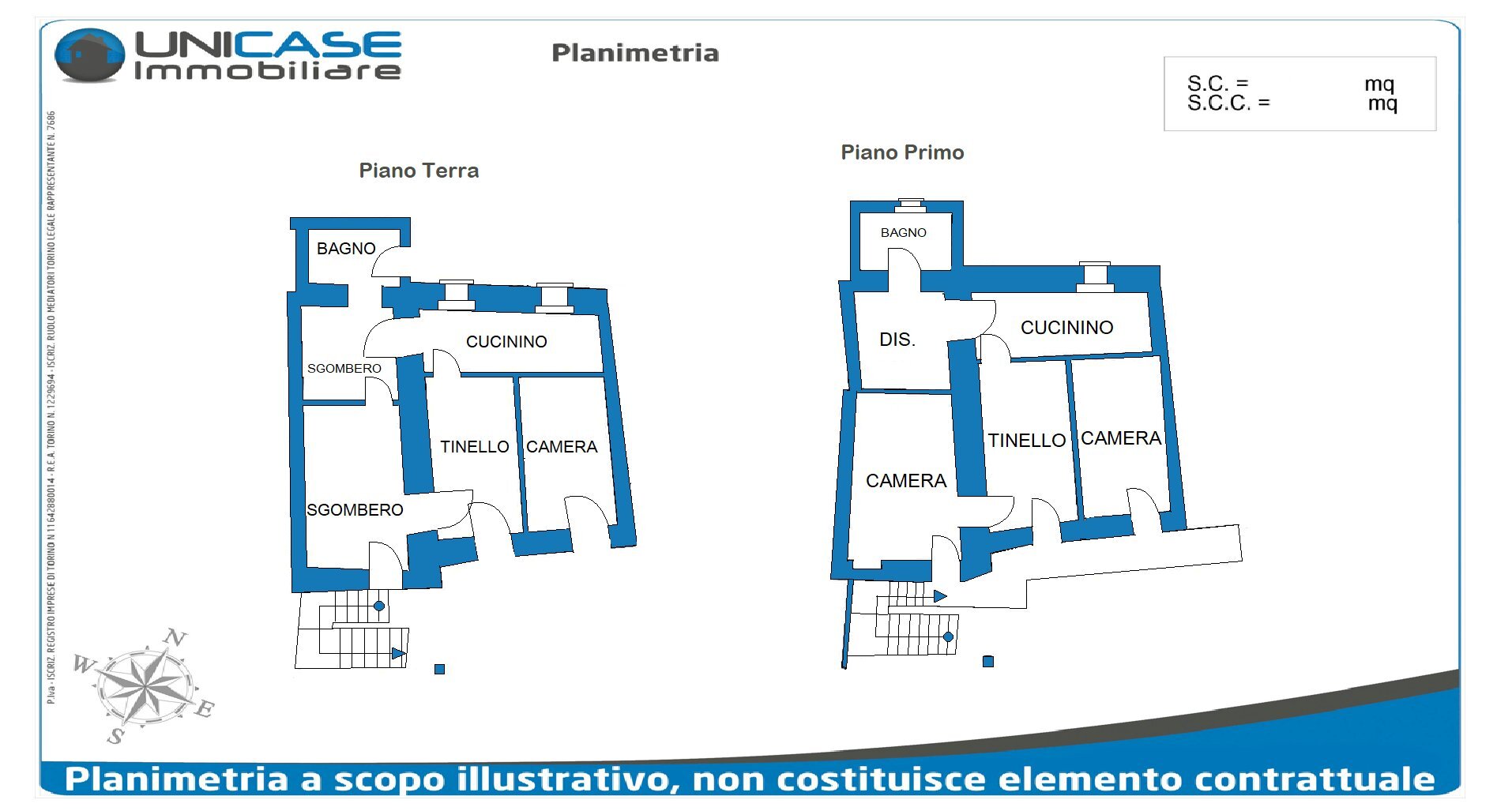 Rustico Via Cesare Pavese, 2, Bibiana - planimetria 1