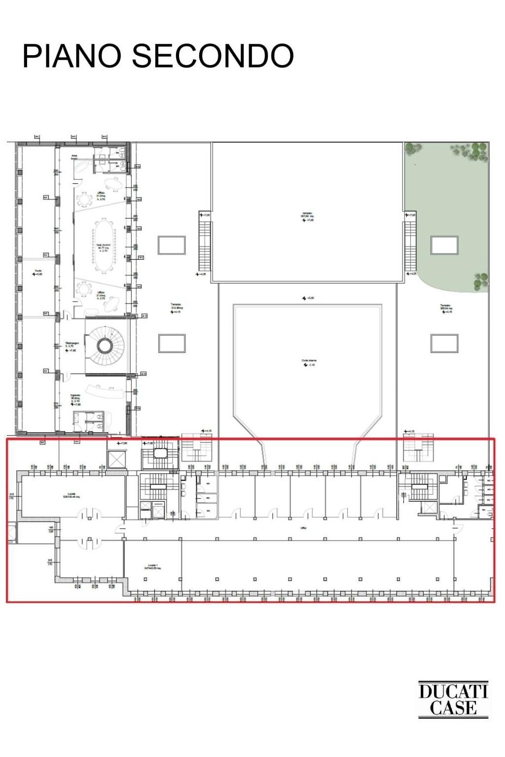 Ufficio viale Carlo Espinasse, Milano - planimetria 1