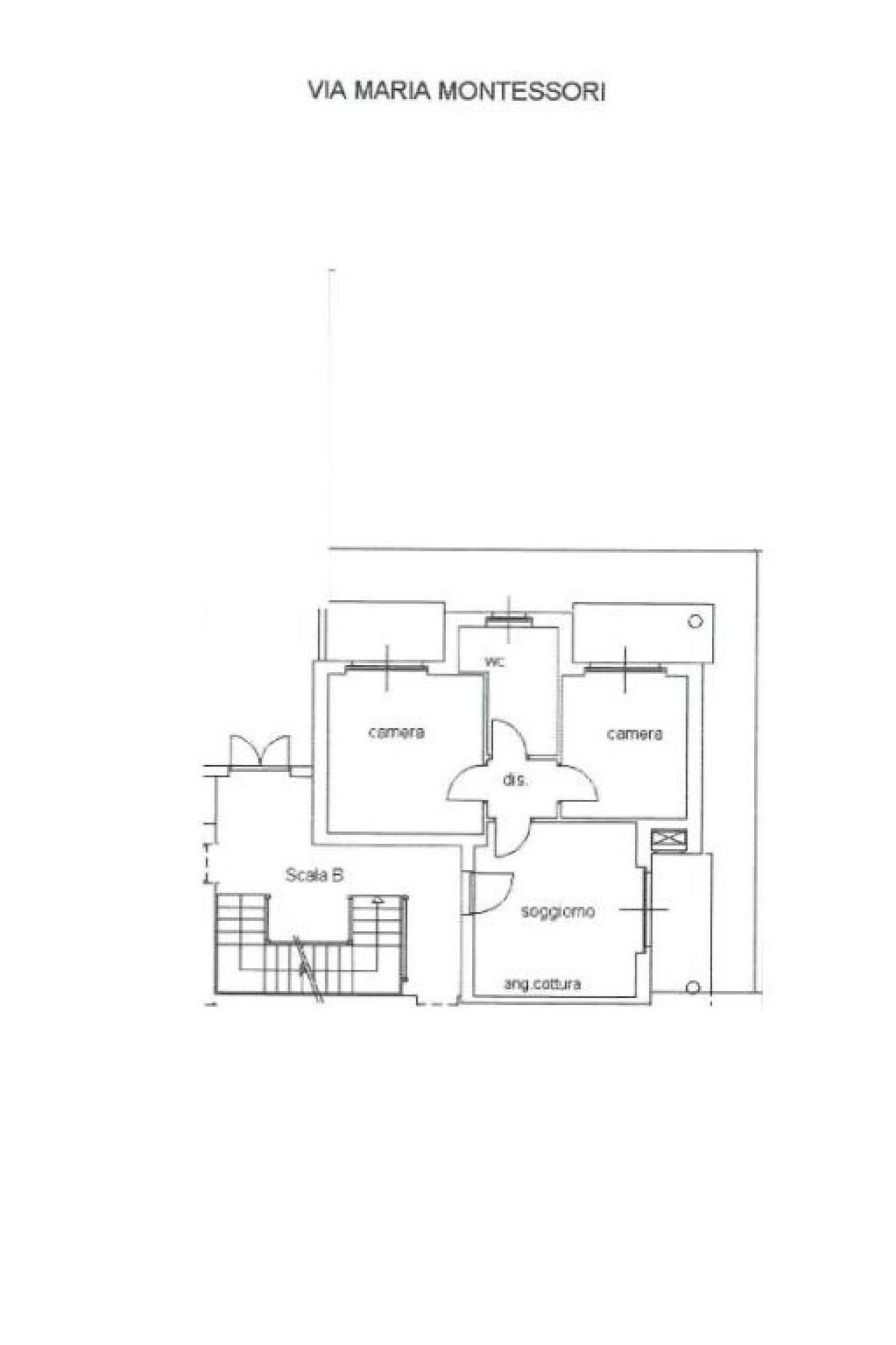 Three-room apartment via Maria Montessori, 11, Carmagnola - floor plans 1