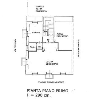Bilocale via Don Giovanni Bosco, 79, Torino (zona Borgo Vittoria) - planimetria 1
